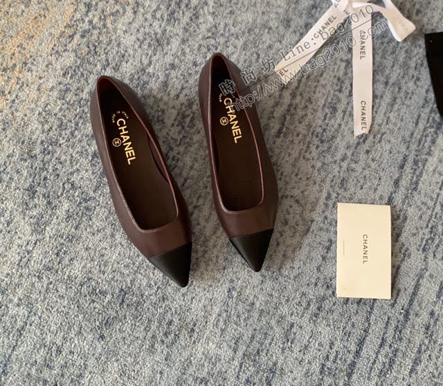Chanel女鞋 香奈兒2020Cruise新款 小香單鞋 Chanel羊皮後空涼鞋  naq1127